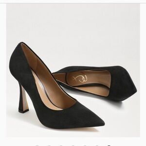 Sam Edelman Antonia Pointy Toe Black Suede Pump